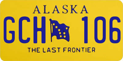 AK license plate GCH106