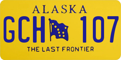 AK license plate GCH107