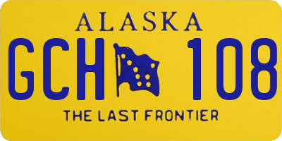 AK license plate GCH108