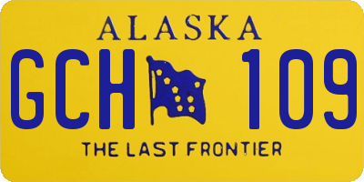 AK license plate GCH109