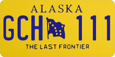AK license plate GCH111