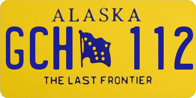 AK license plate GCH112
