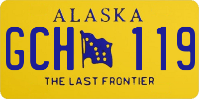 AK license plate GCH119