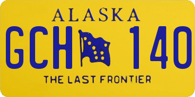 AK license plate GCH140