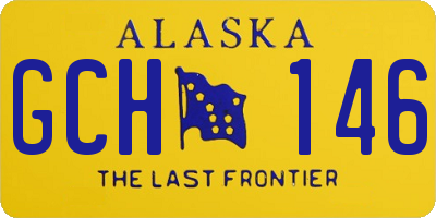 AK license plate GCH146