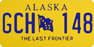 AK license plate GCH148