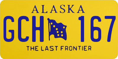 AK license plate GCH167