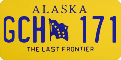 AK license plate GCH171