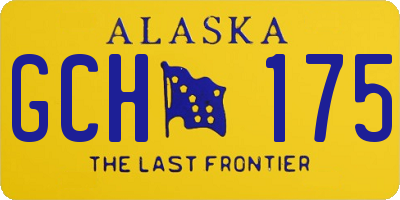 AK license plate GCH175