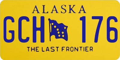 AK license plate GCH176