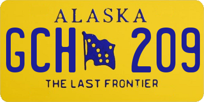 AK license plate GCH209