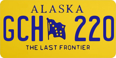 AK license plate GCH220