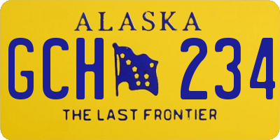 AK license plate GCH234
