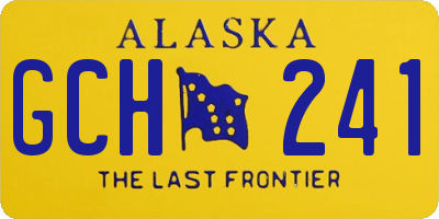 AK license plate GCH241