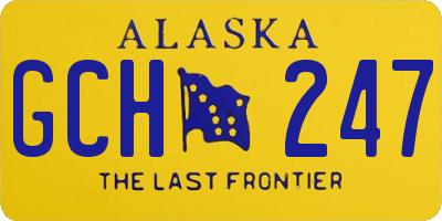 AK license plate GCH247