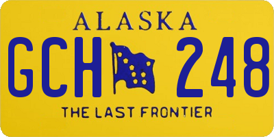 AK license plate GCH248