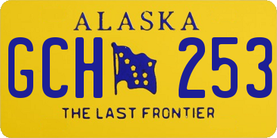 AK license plate GCH253