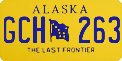 AK license plate GCH263