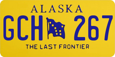 AK license plate GCH267