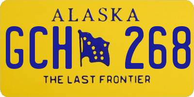 AK license plate GCH268