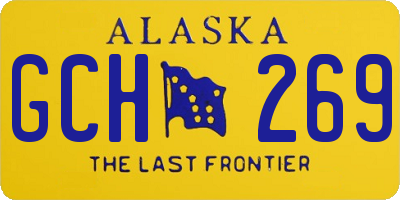 AK license plate GCH269