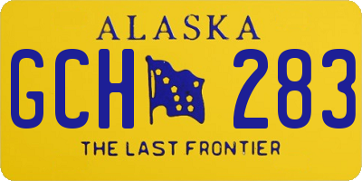 AK license plate GCH283