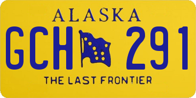AK license plate GCH291