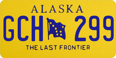 AK license plate GCH299