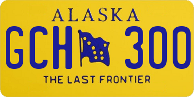 AK license plate GCH300