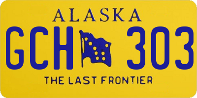 AK license plate GCH303