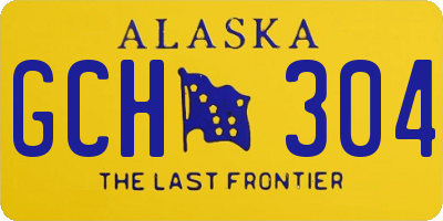 AK license plate GCH304