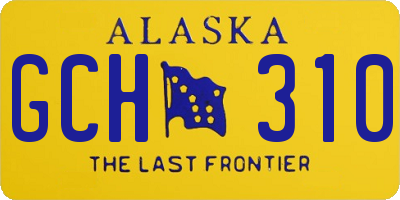 AK license plate GCH310