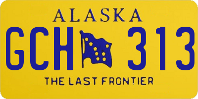 AK license plate GCH313
