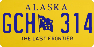 AK license plate GCH314