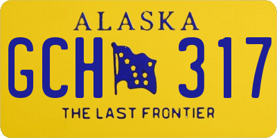 AK license plate GCH317
