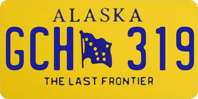 AK license plate GCH319
