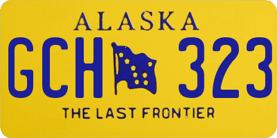 AK license plate GCH323