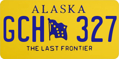AK license plate GCH327