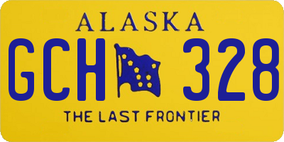 AK license plate GCH328
