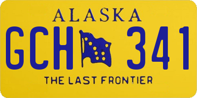 AK license plate GCH341