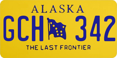 AK license plate GCH342