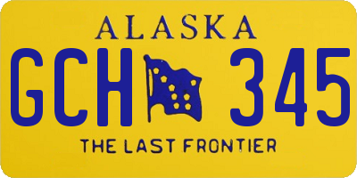 AK license plate GCH345