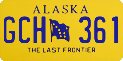 AK license plate GCH361