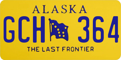 AK license plate GCH364