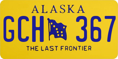 AK license plate GCH367