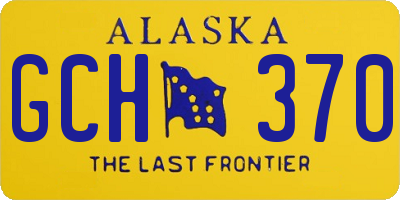 AK license plate GCH370