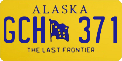 AK license plate GCH371