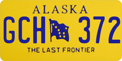 AK license plate GCH372