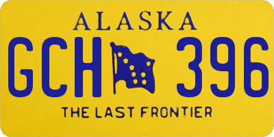AK license plate GCH396
