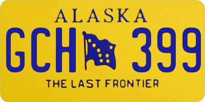 AK license plate GCH399